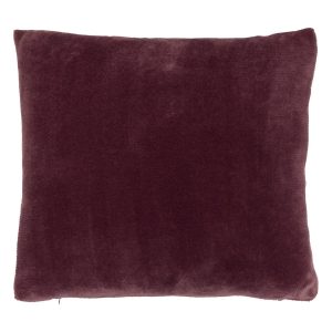 Coussin velours parme 38×38