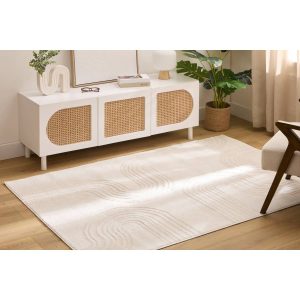 Tapis relief beige 100×150 (motif aléatoire)