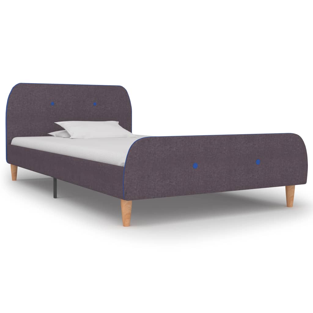 Lit en tissus taupe 90 x 190-200 (MARKETPLACE) – Image 2