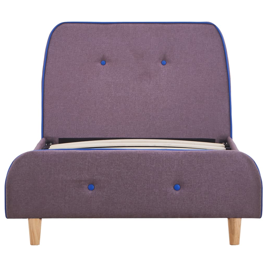 Lit en tissus taupe 90 x 190-200 (MARKETPLACE) – Image 3