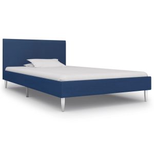 Lit en tissus bleu 90 x 190-200 (MARKETPLACE)