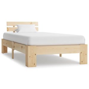 Lit en bois clair 90×190-200 (MARKETPLACE)