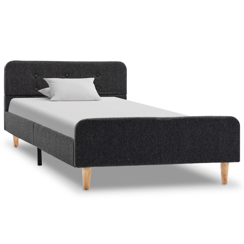 Lit en tissus gris 90×200 (MARKETPLACE) – Image 2