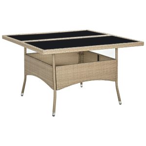 Table à manger d’extérieur/jardin résine tressée 120×120 (MARKETPLACE)