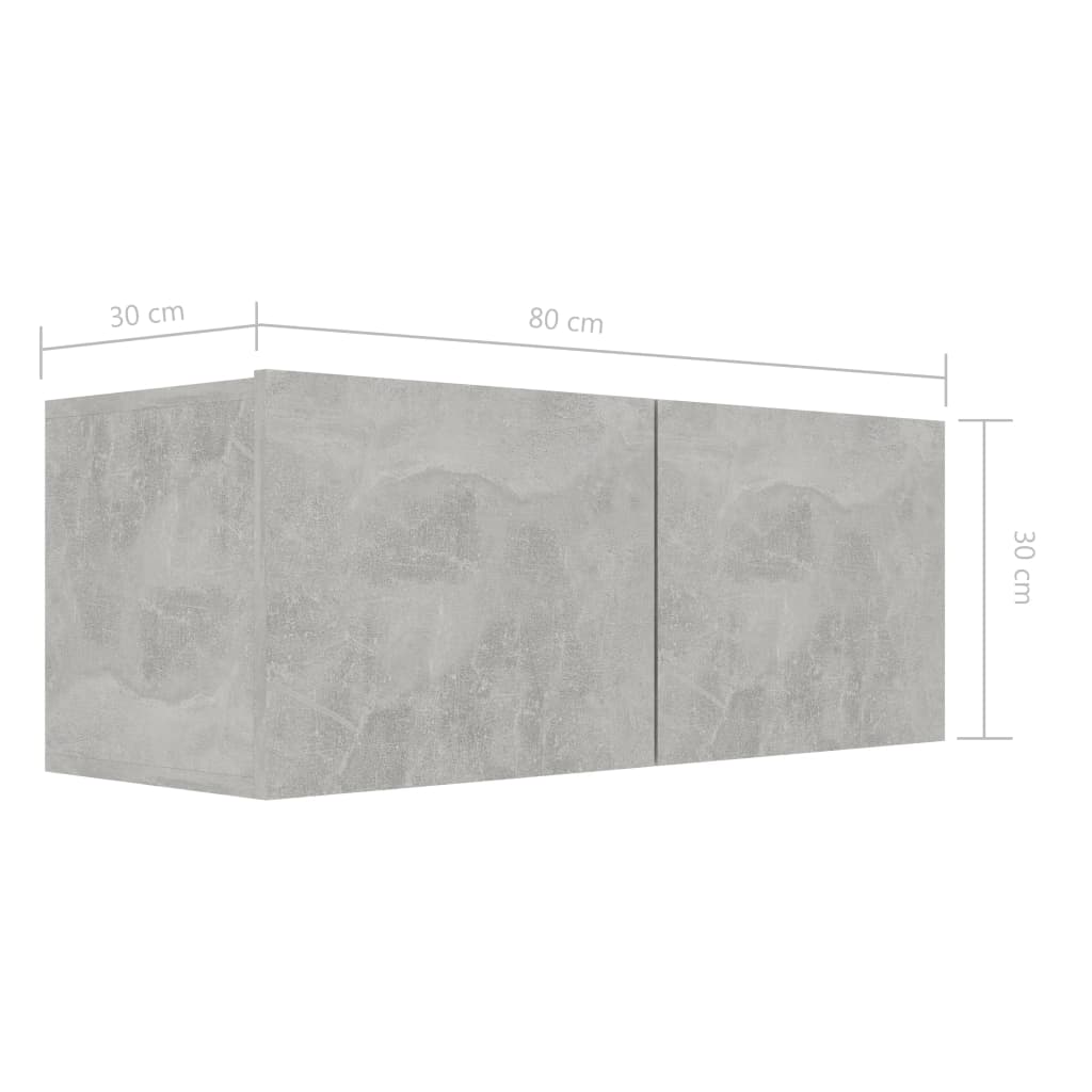 Meuble TV en bois gris 80×30 (MARKETPLACE) – Image 4
