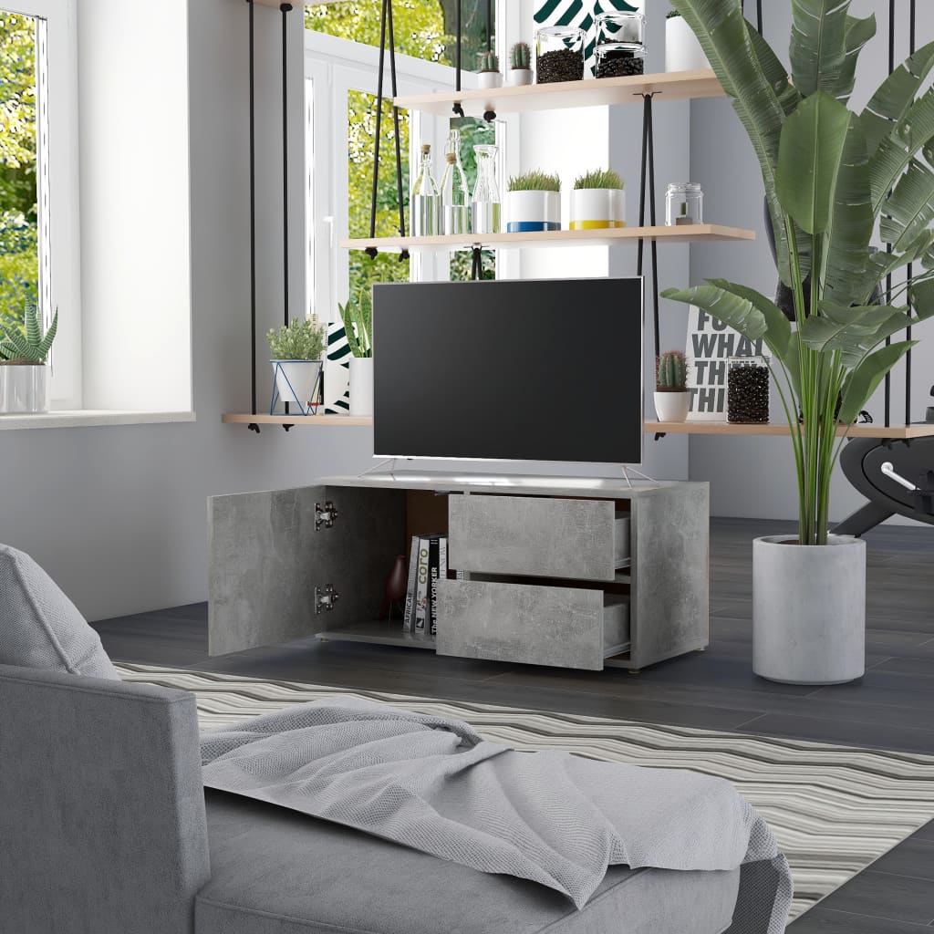 Meuble TV en bois gris 80×35 (MARKETPLACE) – Image 3