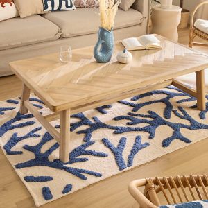 Tapis relief beige 120×170