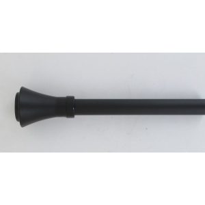 Kit de tringle extensible aluminium (L120 – L210 cm / D19 mm) noir mat