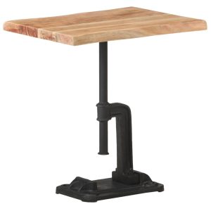 Table basse en acacia massif D45 pied métal