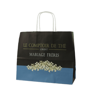 Sac papier boutique de thé