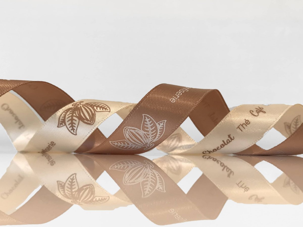 Ruban personnalisé chocolatier – Image 2