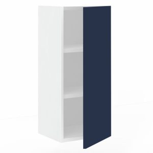 Meuble haut 1 porte L30 x H70 x P33 – Bleu Pantone laqué mat – meuble livré monté