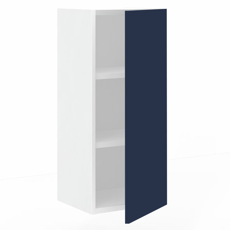 Meuble haut 1 porte L30 x H70 x P33 – Bleu Pantone laqué mat – meuble livré monté