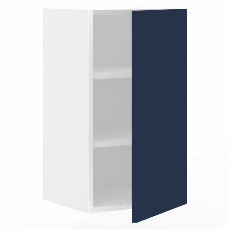 Meuble haut 1 porte L40 x H70 x P33 – Bleu Pantone laqué mat – meuble livré monté – Image 2