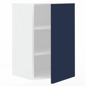 Meuble haut 1 porte L60 x H70 x P33 – Bleu Pantone laqué mat – meuble livré monté