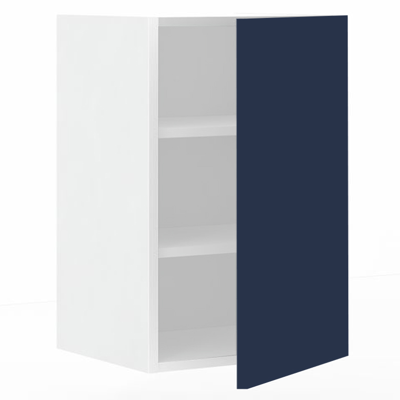 Meuble haut 1 porte L60 x H70 x P33 – Bleu Pantone laqué mat – meuble livré monté