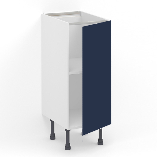 Meuble bas 1 porte L30 x H85 x P58 – Bleu Pantone laqué mat – meuble livré monté – Image 2