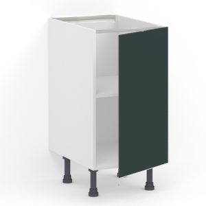 Meuble bas 1 porte L40 x H85 x P58 – Vert Pantone laqué mat – meuble livré monté