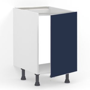 Meuble bas 1 porte L60 x H85 x P58 – Evier – Bleu Pantone laqué mat – meuble livré monté