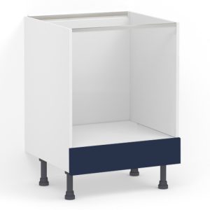 Meuble bas 1 porte L60 x H85 x P58 – Four – Bleu Pantone laqué mat – meuble livré monté