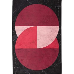 Tapis en velours rouge 80×120