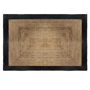 Tapis en jute noir 120×170