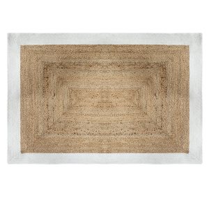 Tapis en jute blanc 120×170