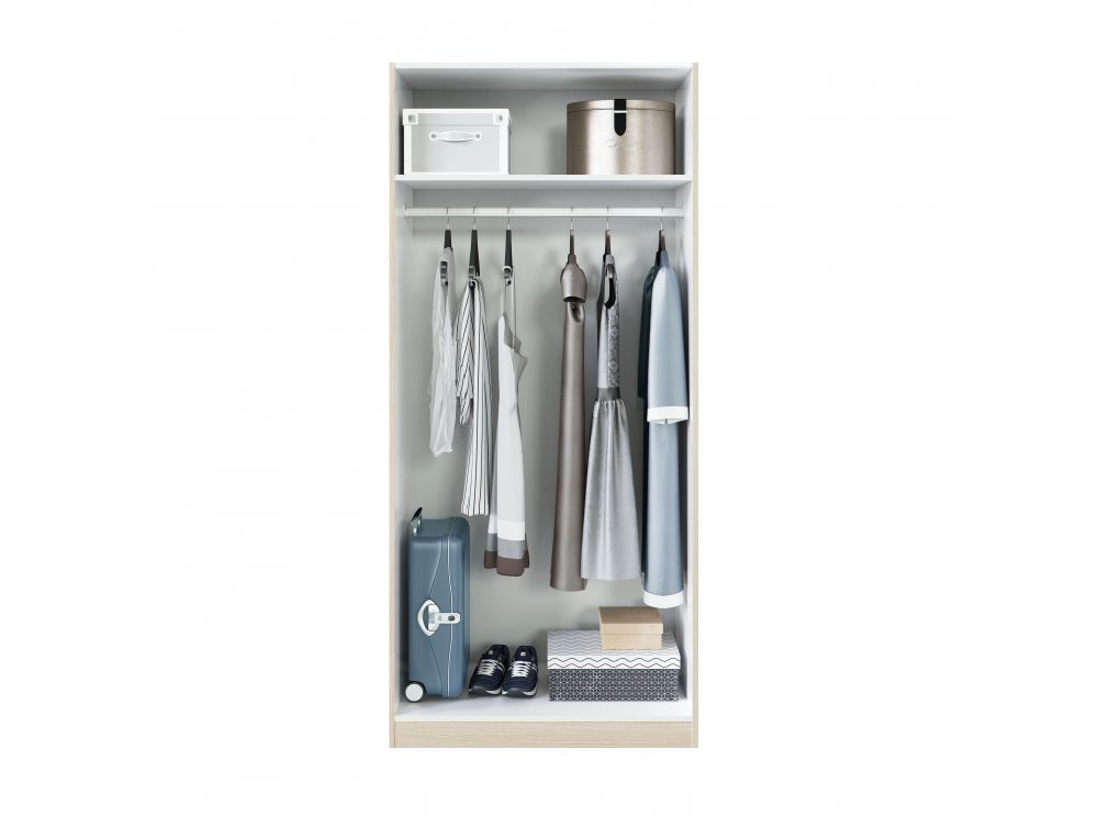 Armoire bois 180x82x52 portes battantes – Image 3