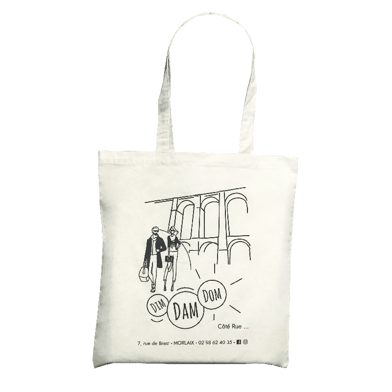 Tote bag publicitaire réutilisable