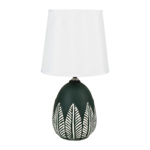 Lampe céramique vert cèdre H38