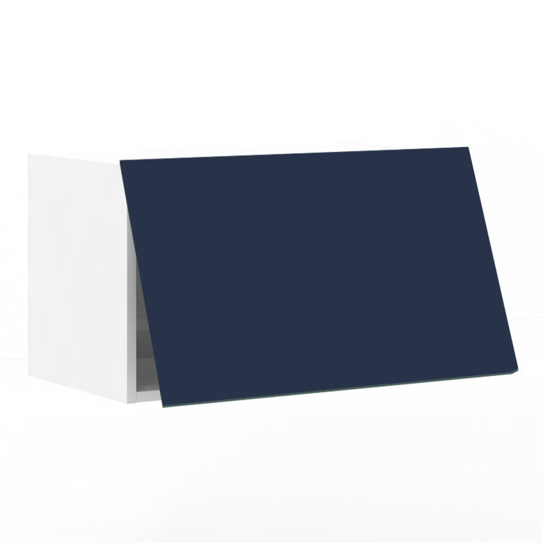 Meuble haut 1 porte L60 x H35 x P33 – Bleu Pantone laqué mat – meuble livré monté – Image 2