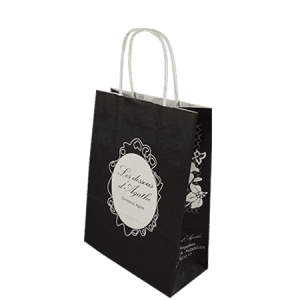 Sac kraft avec poignées torsadées pour boutique de lingerie