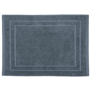Tapis de salle de bain gris foncé